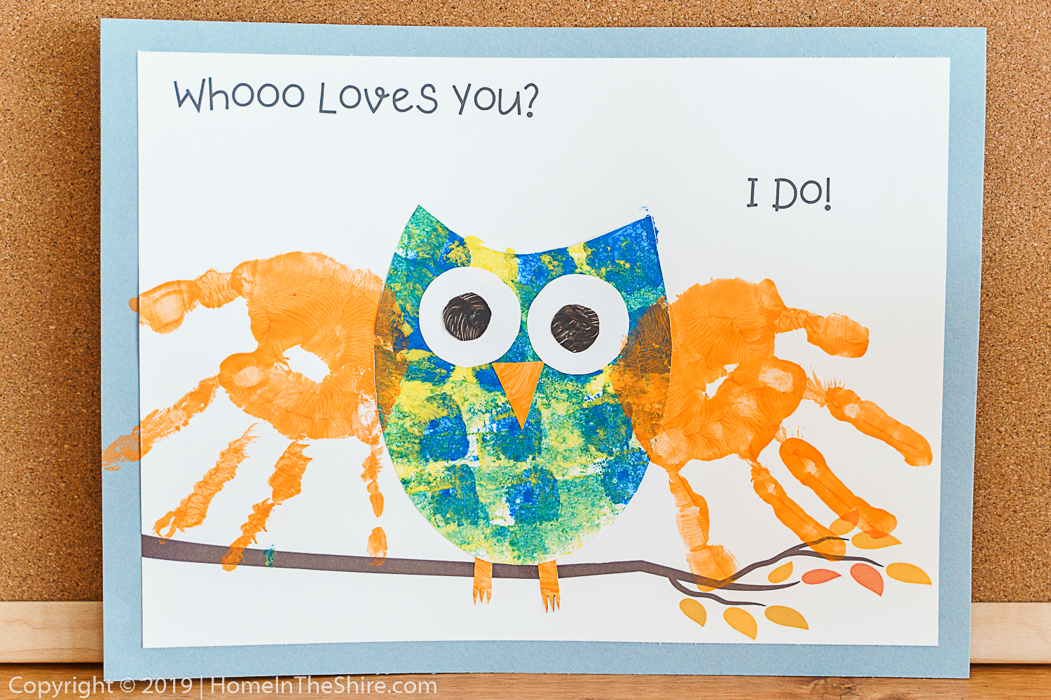 Owl handprint craft 2025