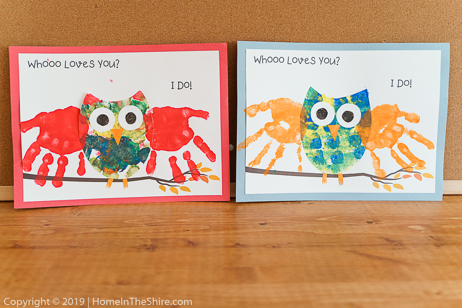 Owl Handprints Keepsake Kid Craft