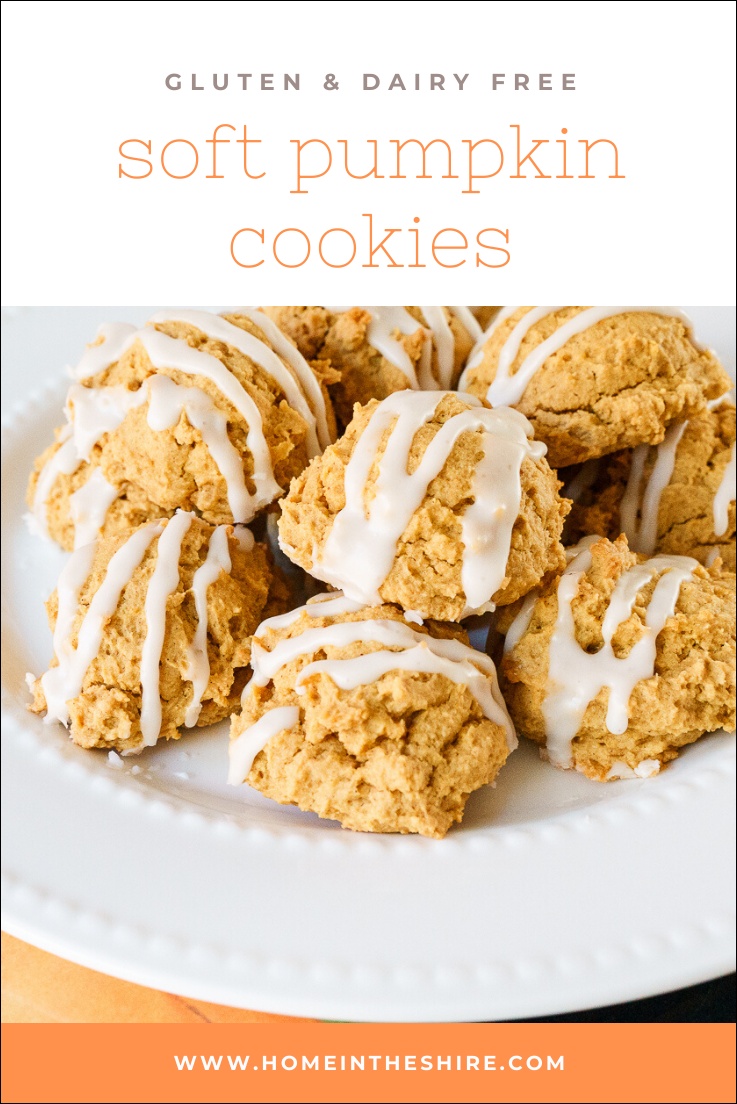 Gluten and Dairy Free Soft Pumpkin Cookies