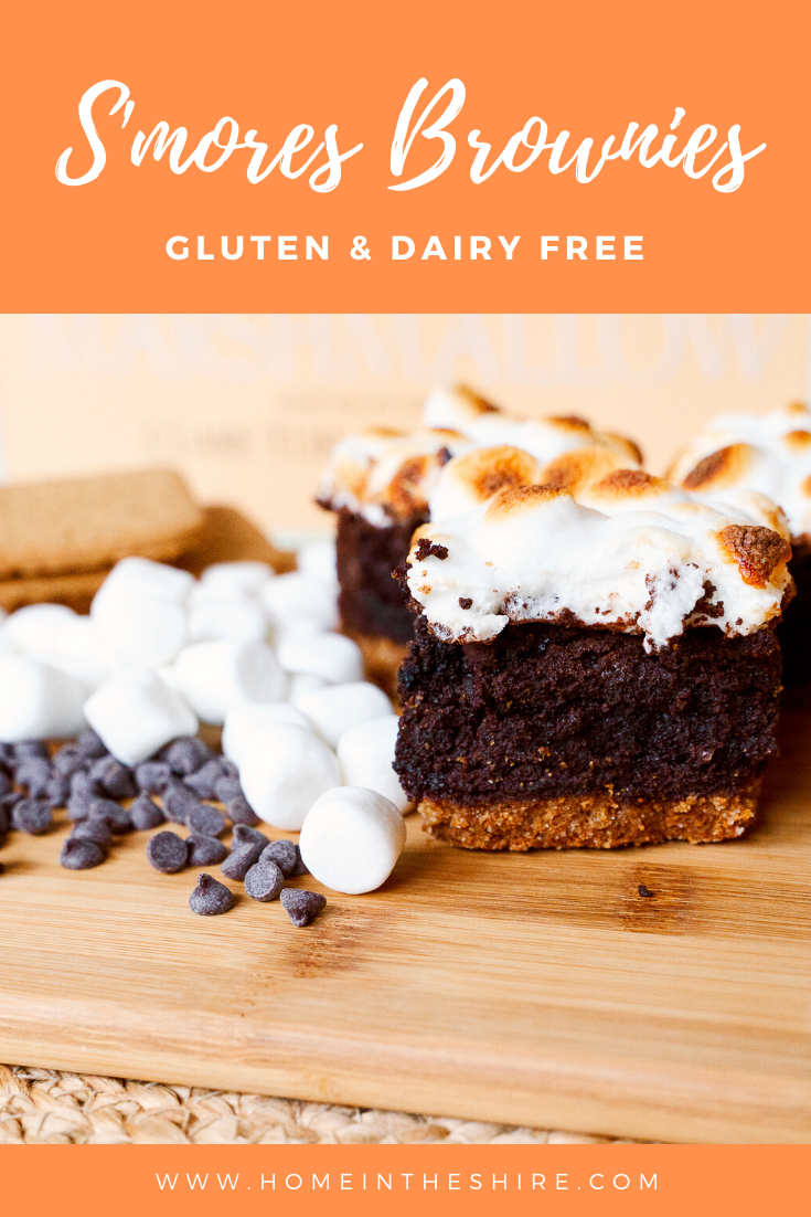 Gluten and Dairy Free S'mores Brownies